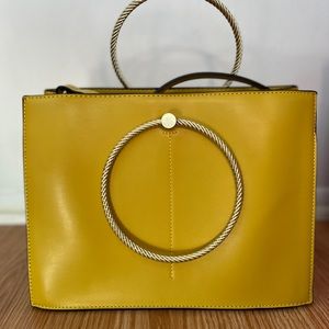 Zara neon green bag